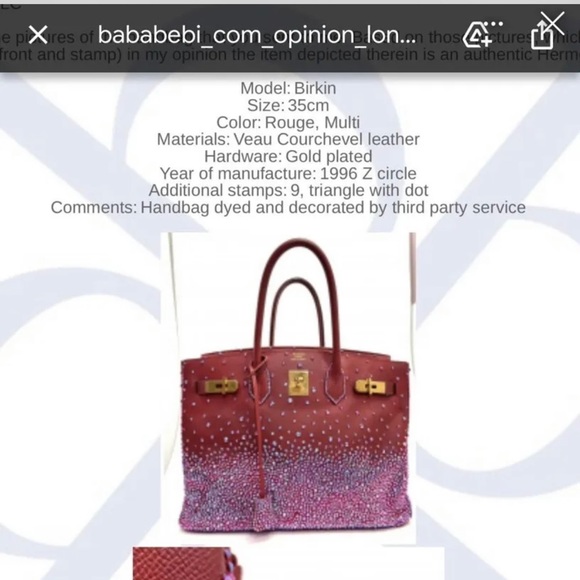 Hermes strassed Birkin 35 Paris Hilton - Picture 12 of 17